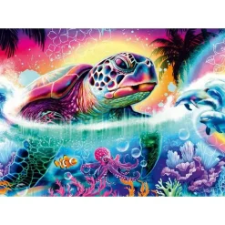 Puzzle 1000 pièces : Tortue néon - Schmidt