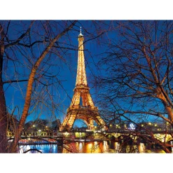 Puzzle 2000 pièces : Tour Eiffel illuminée - Clementoni