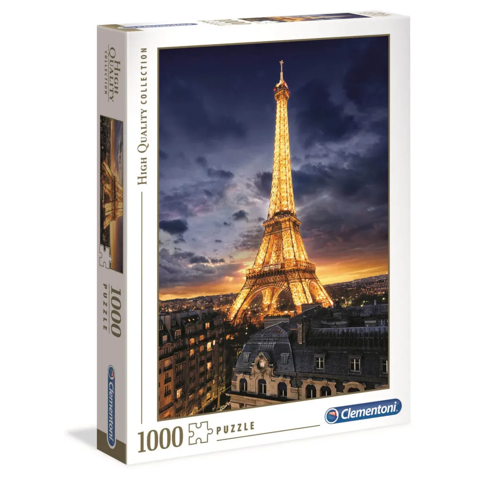 Puzzle 1000 pièces : Tour Eiffel - Clementoni