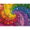 Puzzle 2000 pièces : Tourbillon de fleurs multicolores - Schmidt
