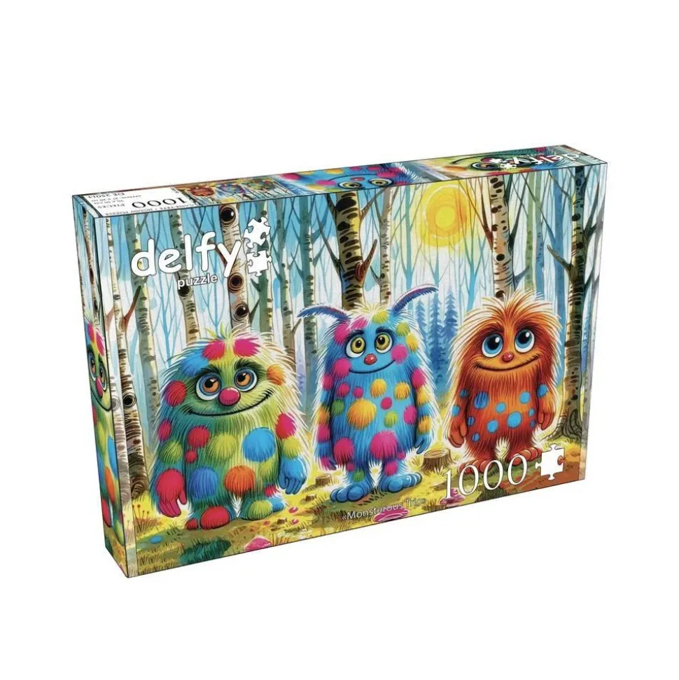 Puzzle 1000 pièces : TRIO DE MONSTRES - JaCaRou