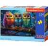 Puzzle 260 pièces : Trois petites chouettes - Castorland