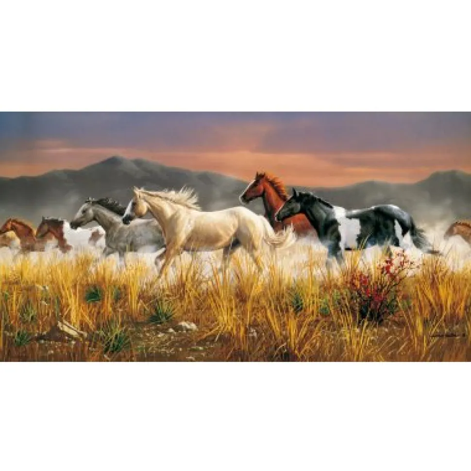Puzzle 13200 pièces - Troupeau de chevaux - Clementoni