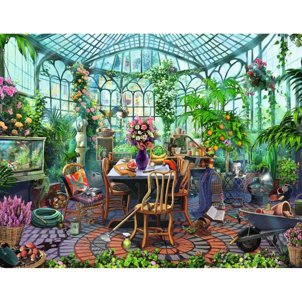 Puzzle 500 pièces - Un matin dans la serre - Ravensburger