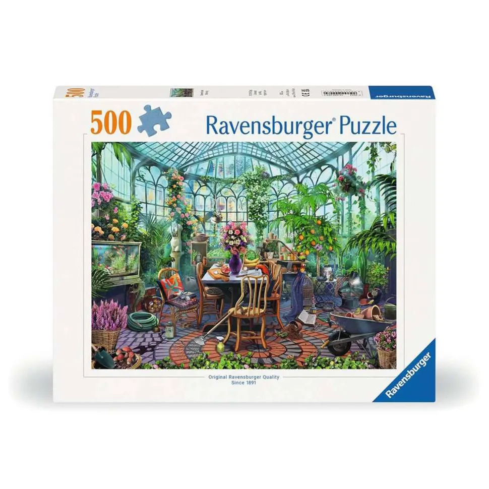 Puzzle 500 pièces - Un matin dans la serre - Ravensburger