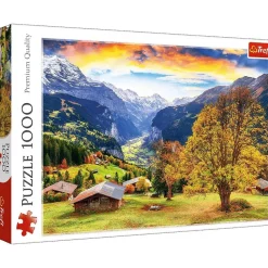 Puzzle 1000 pièces : Un village alpin pittoresque - Trefl