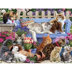 Puzzle 1000 pièces : Une vie de chat - Vermont Christmas Company