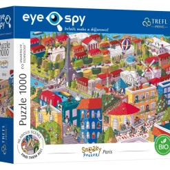 Puzzle 1000 pièces : Unlimited Fit Technology : Sneaky Peekers : Paris, France - Trefl Prime