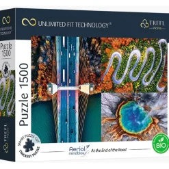 Puzzle 1500 pièces : Unlimited Fit Technology : Au bout de la route - Trefl Prime