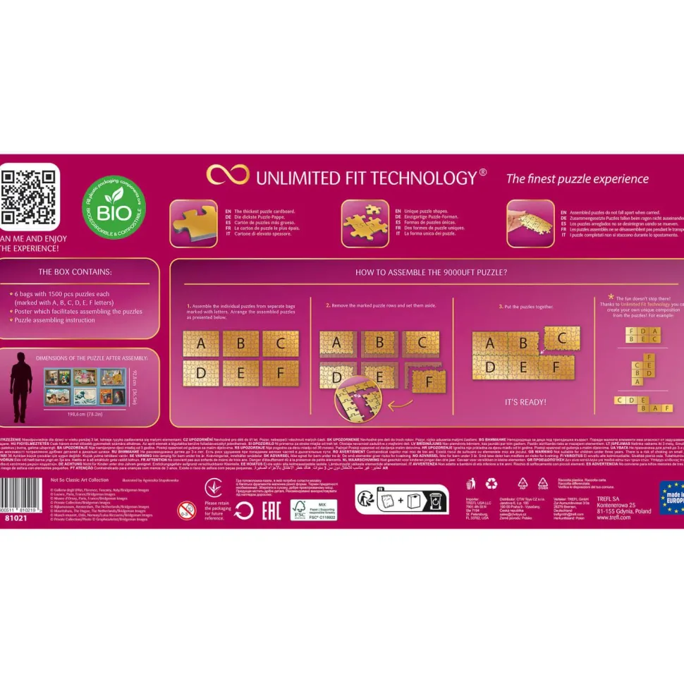 Puzzle 9000 pièces : Unlimited Fit Technology : Collection d'art pas si classique - Trefl Prime