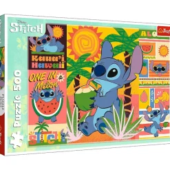 Puzzle 500 pièces : Vacances avec Stitch - Disney - Trefl