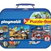 Puzzle 320 pièces - Valise Playmobil : 4 puzzles - Schmidt
