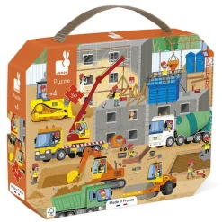 Puzzle 36 pièces : valisette : chantier - Janod