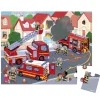 Puzzle 24 pièces : valisette : pompiers - Janod