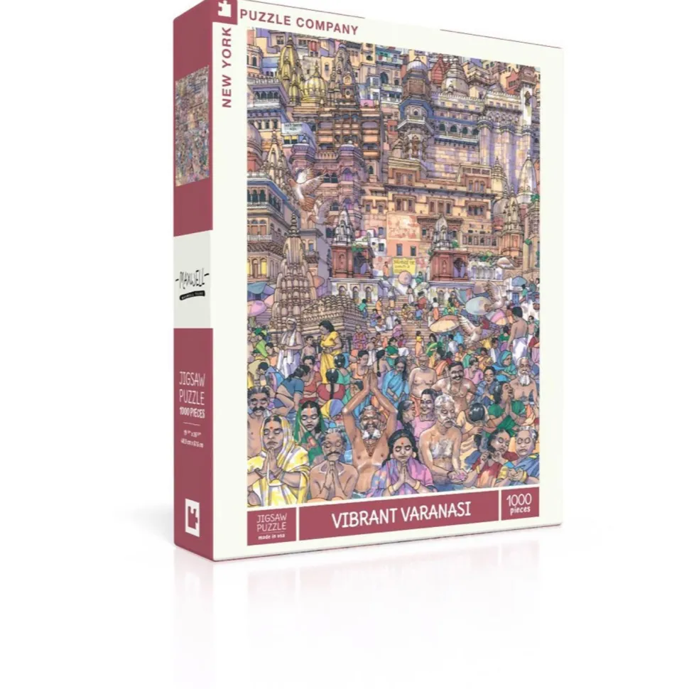 Puzzle 1000 pièces : Varanasi vibrante - New York Puzzle Company