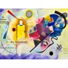 Puzzle 1000 pièces : Vassily Kandinsky : Jaune Rouge Bleu - EnjoyPuzzle
