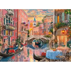 Puzzle 6000 pièces : Venise au coucher du soleil - Clementoni