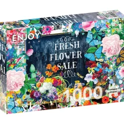 Puzzle 1000 Pièces : Vente de fleurs - EnjoyPuzzle