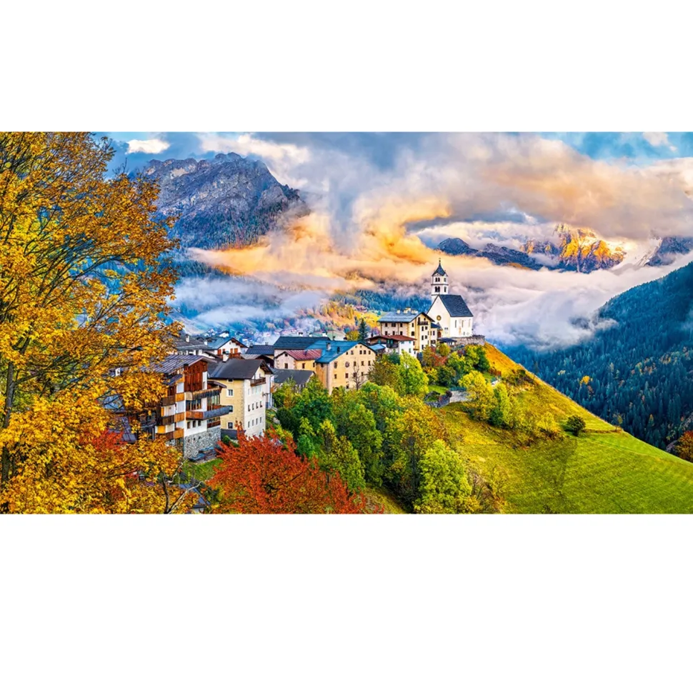 Puzzle 4000 pièces : Village de Santa Lucia, Italie - Castorland