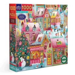 Puzzle 1000 pièces : Village de vacances - Eeboo