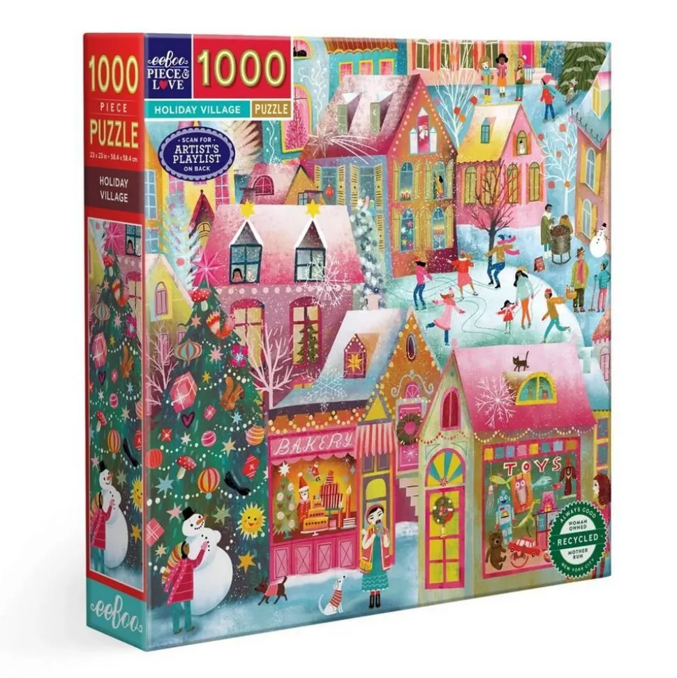 Puzzle 1000 pièces : Village de vacances - Eeboo