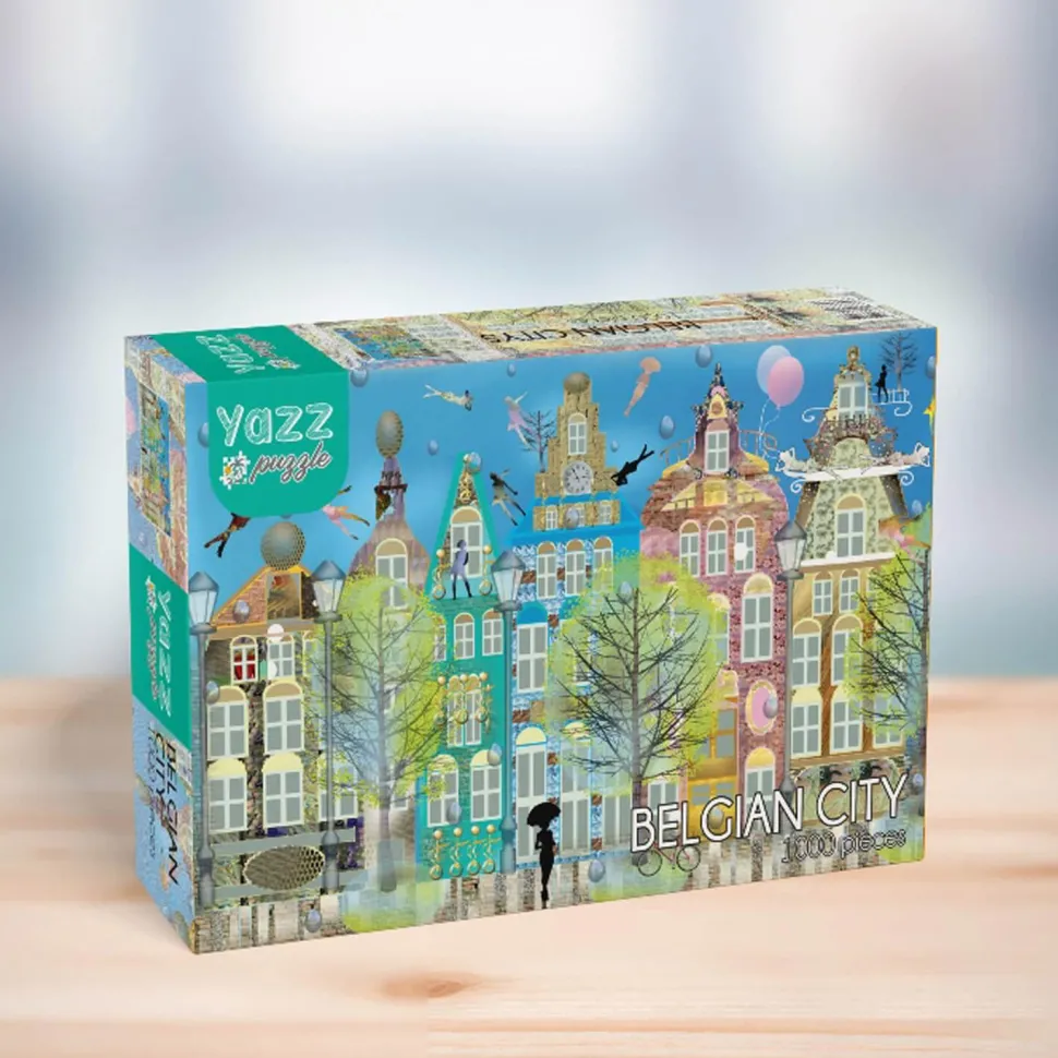 Puzzle 1000 pièces : Ville belge - Yazz puzzle