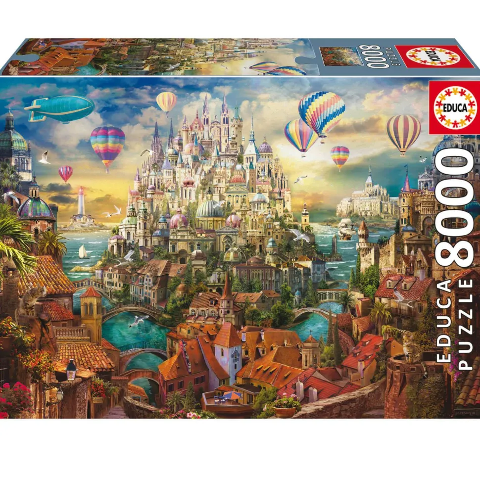 Puzzle 8000 pièces : Ville De Rêve - Educa