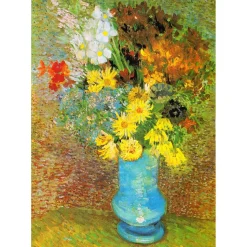 Puzzle 1000 Pièces : Vincent Van Gogh - Vase aux marguerites et anémones - EnjoyPuzzle