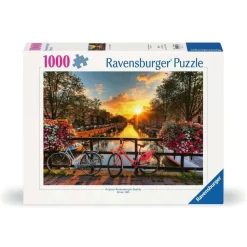 Puzzle 1000 pièces : Vélos à Amsterdam - Ravensburger