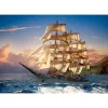 Puzzle 1500 pièces : Voilier au crépuscule - Castorland