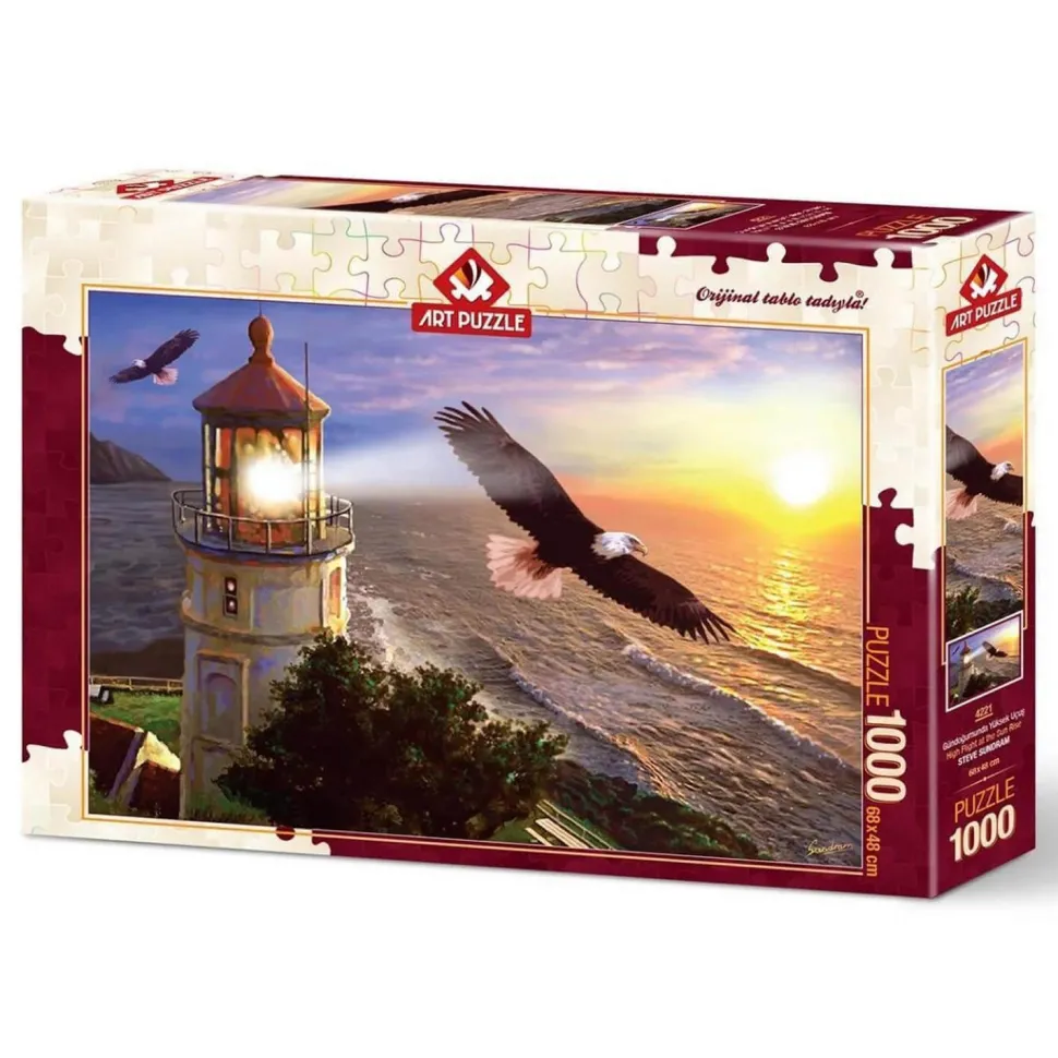 Puzzle 1000 pièces : Vol en hauteur au lever du soleil - Art Puzzle