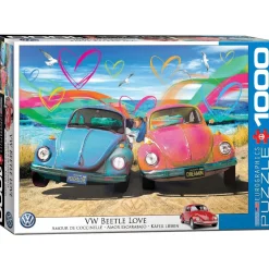 Puzzle 1000 pièces : Volkswagen Beetle Love - Eurographics
