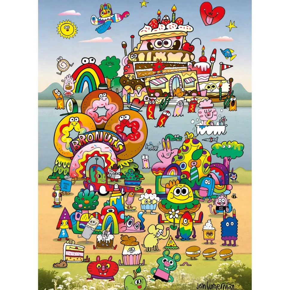 Puzzle 500 pièces : voyage avec j. burgerman - Heye