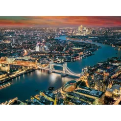 Puzzle 2000 pièces : Vue aérienne de Londres - Clementoni