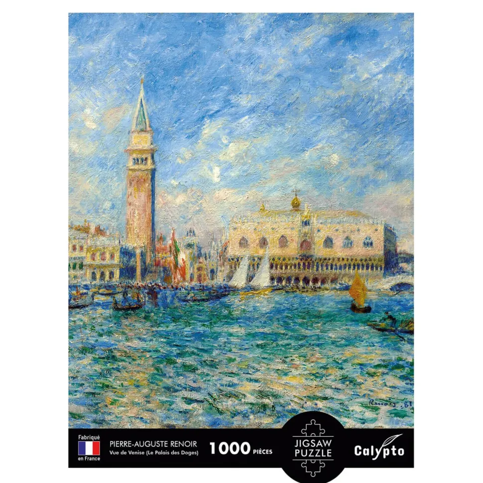 Puzzle 1000 pièces : Vue de Venise (Le Palais des Doges), Pierre-Auguste Renoir - Sentosphère