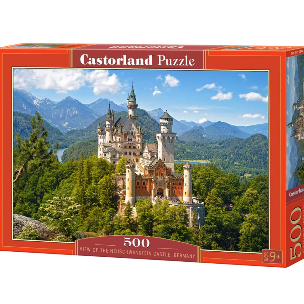 Puzzle 500 pièces : Vue sur le château de Neuschwanstein, Allemagne - Castorland