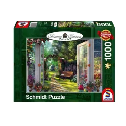 Puzzle 1000 pièces : Vue sur le jardin enchanté - Schmidt