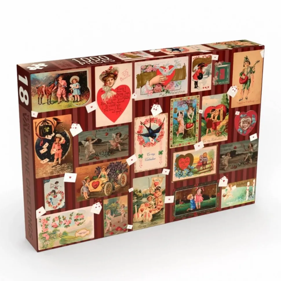 Puzzle 1000 pièces : vœux de Saint Valentin - Penny Puzzle