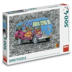 Puzzle 500 pièces : VW Hippies - Dino