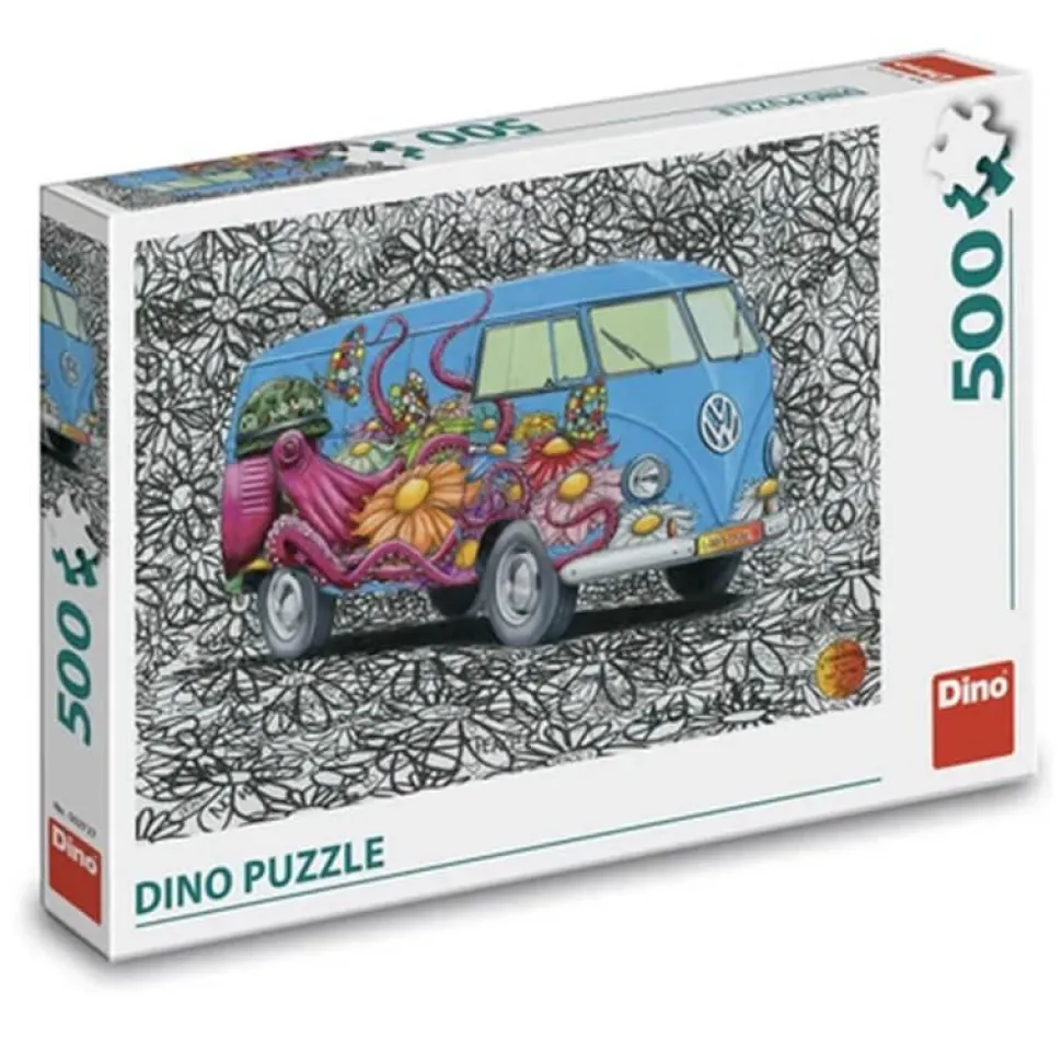 Puzzle 500 pièces : VW Hippies - Dino