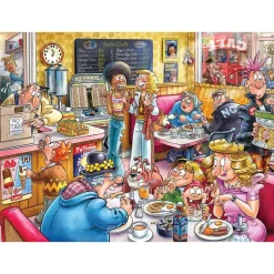 Puzzle 1000 pièces : Wasgij Destiny 27 - Le Café - Jumbo