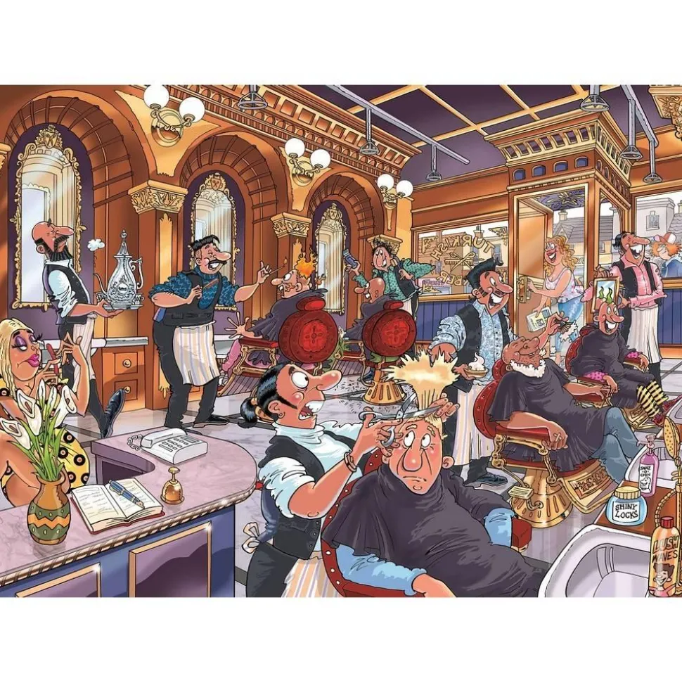 Puzzle 1000 pièces : Wasgij Mystery 27 - Un rasage de très très près ! - Jumbo