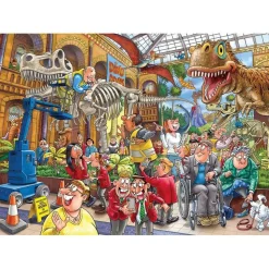 Puzzle 1000 pièces : Wasgij Mystery 24 - Panique au Musée ! - Jumbo