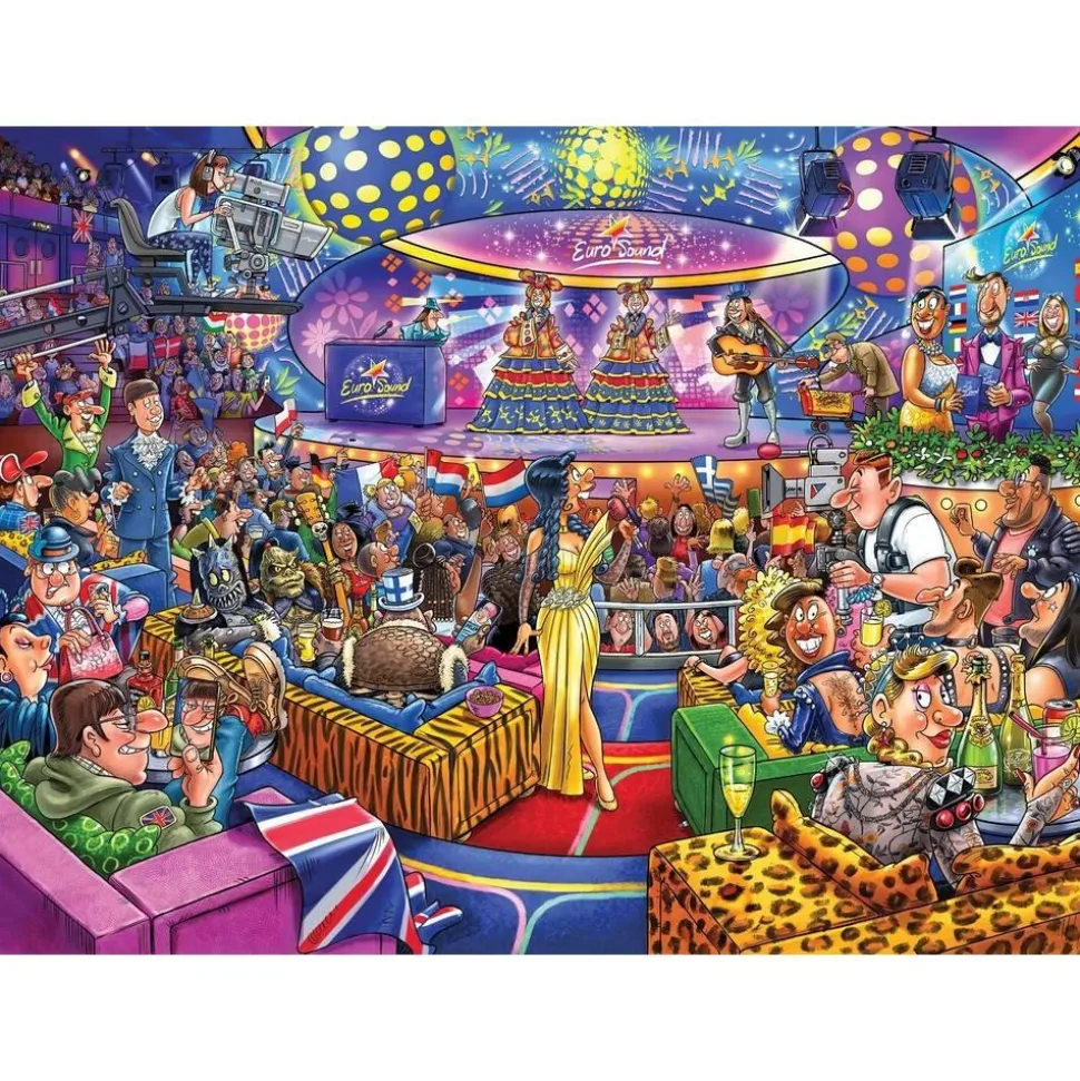 Puzzle 1000 pièces : Wasgij Mystery 25 - Eurosound contest ! - Jumbo