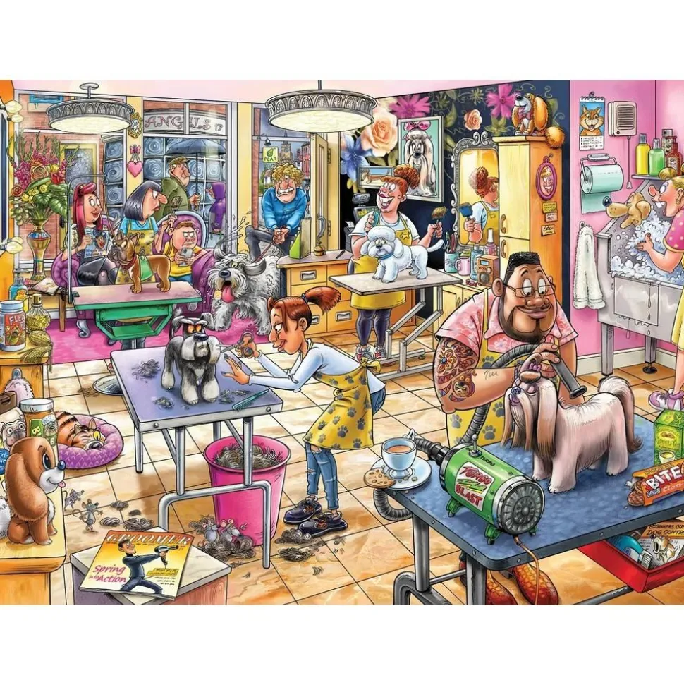Puzzle 1000 pièces : Wasgij Mystery 23 - Salon de toilettage ! - Jumbo
