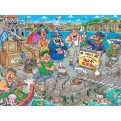 Puzzle 1000 pièces : Wasgij Original47 - Le chaos nautique ! - Jumbo