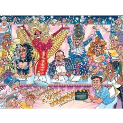 Puzzle 1000 pièces : Wasgij Original 42 - Règle de la Piste - Diset