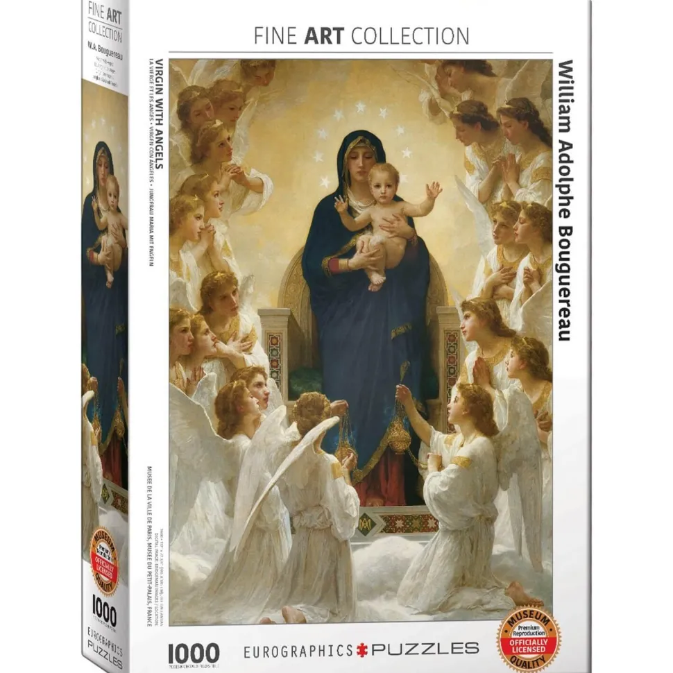 Puzzle 1000 pièces : William A. Bouguereau : Virgin with Angels - Eurographics