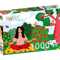 Puzzle 1000 Pièces : Yoga dans leParc - EnjoyPuzzle