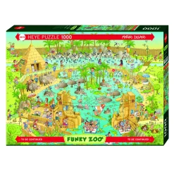 Puzzle 1000 pièces : Zoo, habitat du Nil - Heye